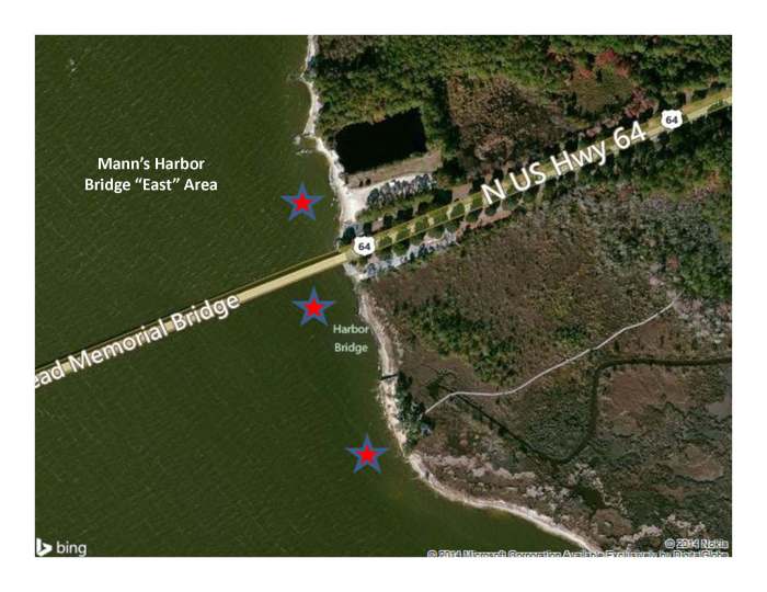 Manns Harbor Bridge East Area
